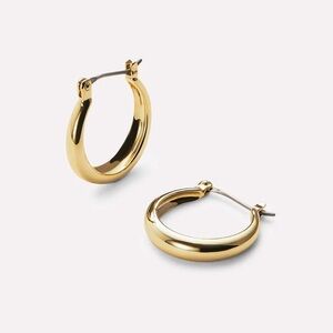 New Ana Luisa Venus Endless Gold Hoop Earrings